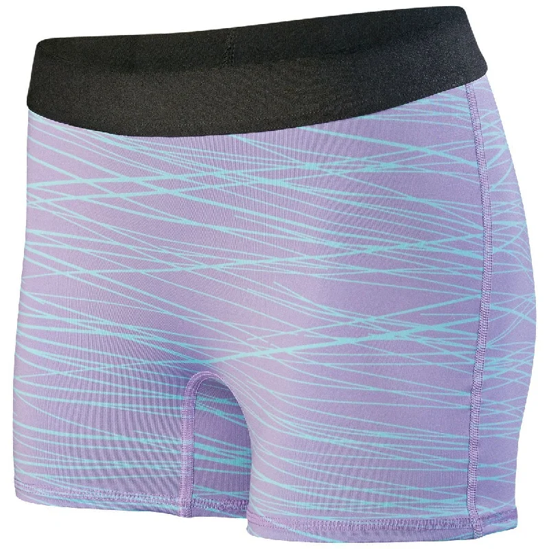 Light Lavender/Aqua Print