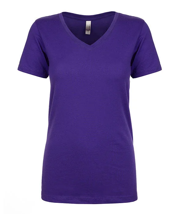 High-end Wear N1540 - Next Level Ladies Ideal V-Neck T-Shirt | Purple Rush
