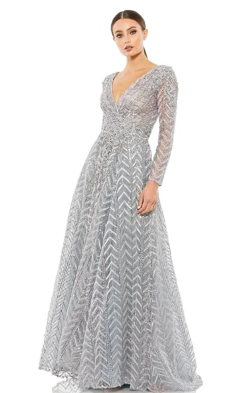 Classic Retro Mac Duggal - 20189 Embroidered Mother of the Groom Gown