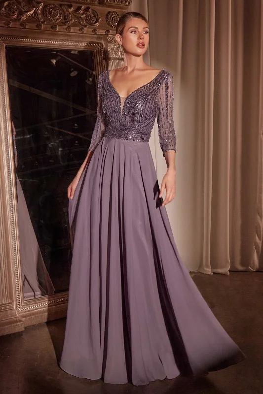 Hooded design Embellished Chiffon V-Neckline Gown By Ladivine CC446 - Women Evening Formal Gown - Special Occasion/Curves Hooded design Embellished Chiffon V-Neckline Gown By Ladivine CC446 - Women Evening Formal Gown - Special Occasion/Curves