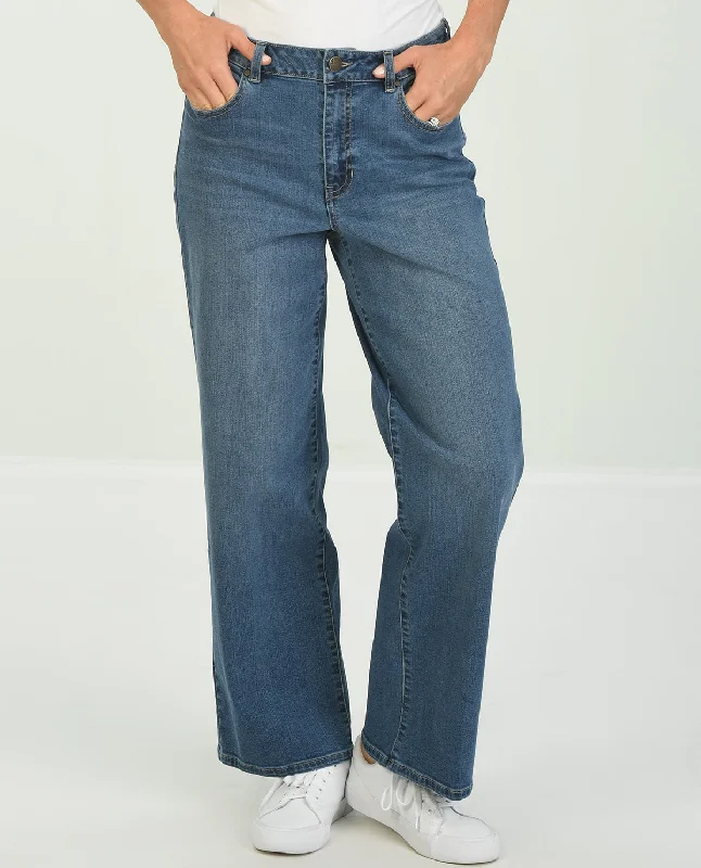 Fashion Classic D Jeans Basic Wide Leg Jean