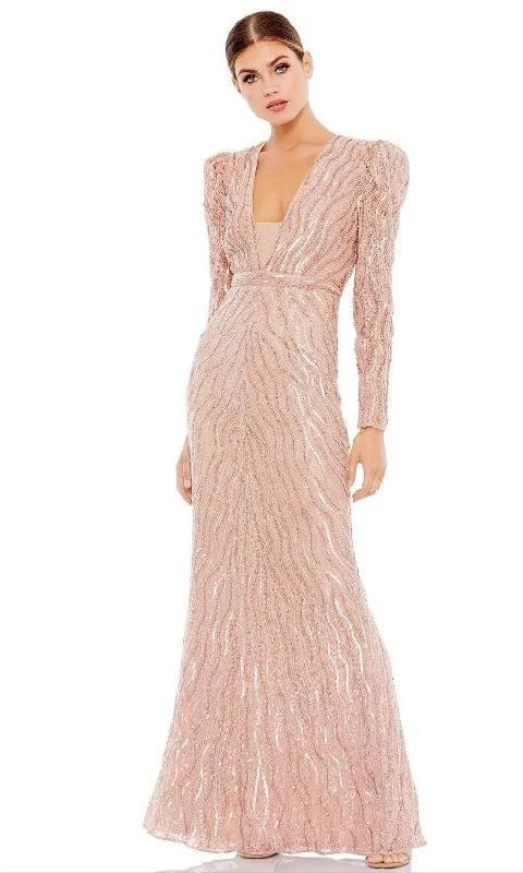 Multi-functional style Mac Duggal - 93574 Leg Of Mutton Beaded Dress
