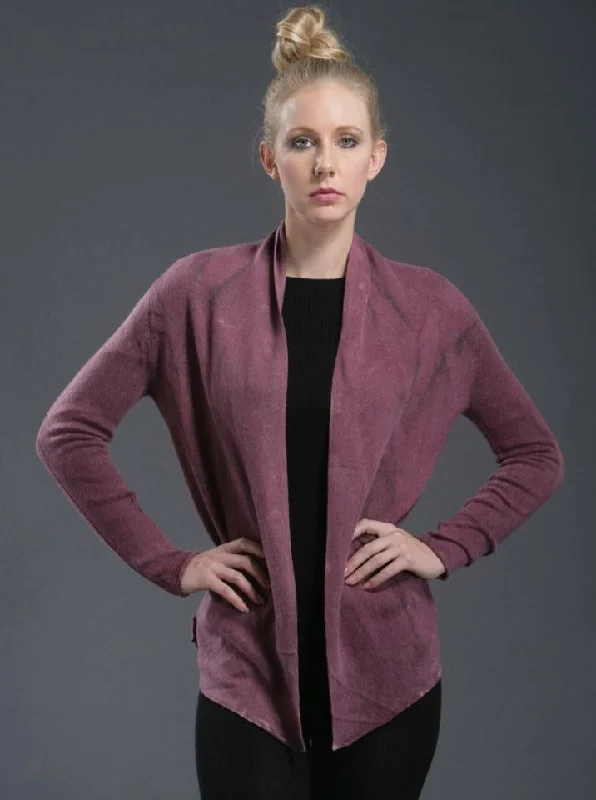 Weekend Wear Hand Painted Open Front Cardigan