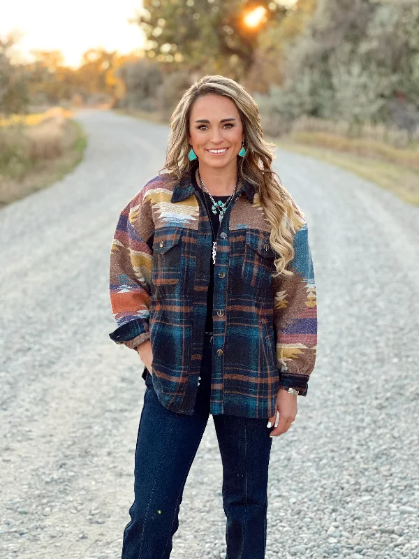 The Western Plaid Button Up Top