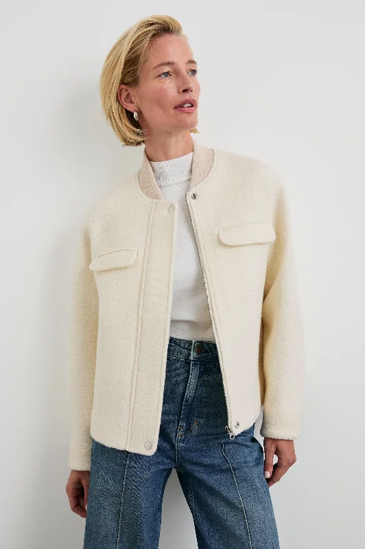 Spring Fashion KINSLEY JACKET - IVORY