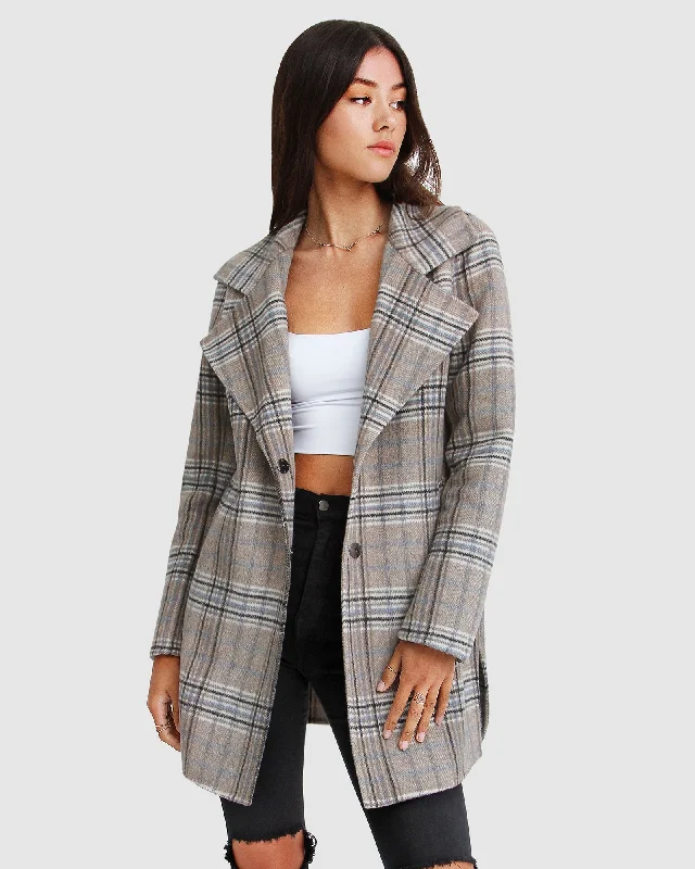 Urban Sense NEW FIT ExBoyfriend Wool Blend Oversized Jacket