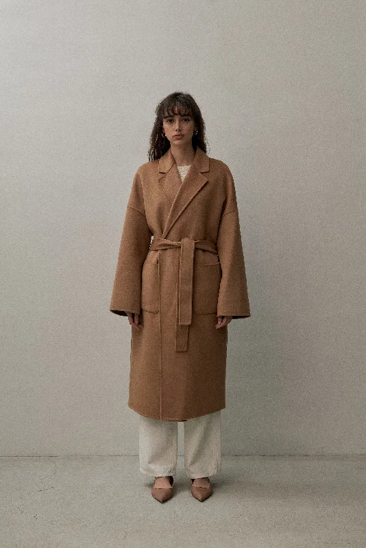 THE BOYFRIEND COAT - CAMEL