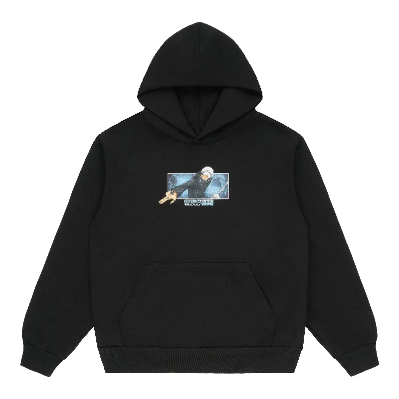 ONE PIECE LAW BOX LOGO HOODIE (BLACK)