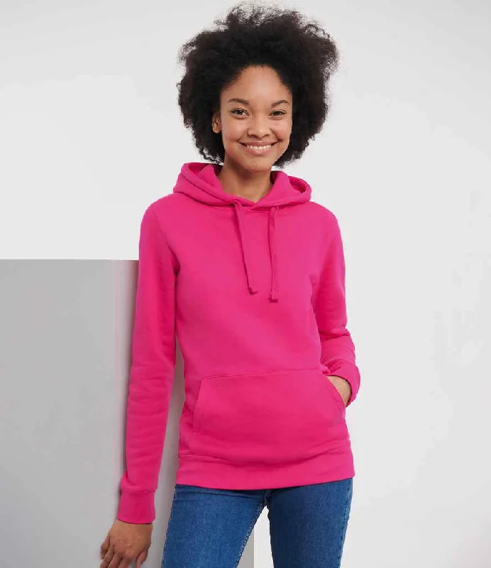 Russell Ladies Authentic Hooded Sweatshirt | Fuchsia