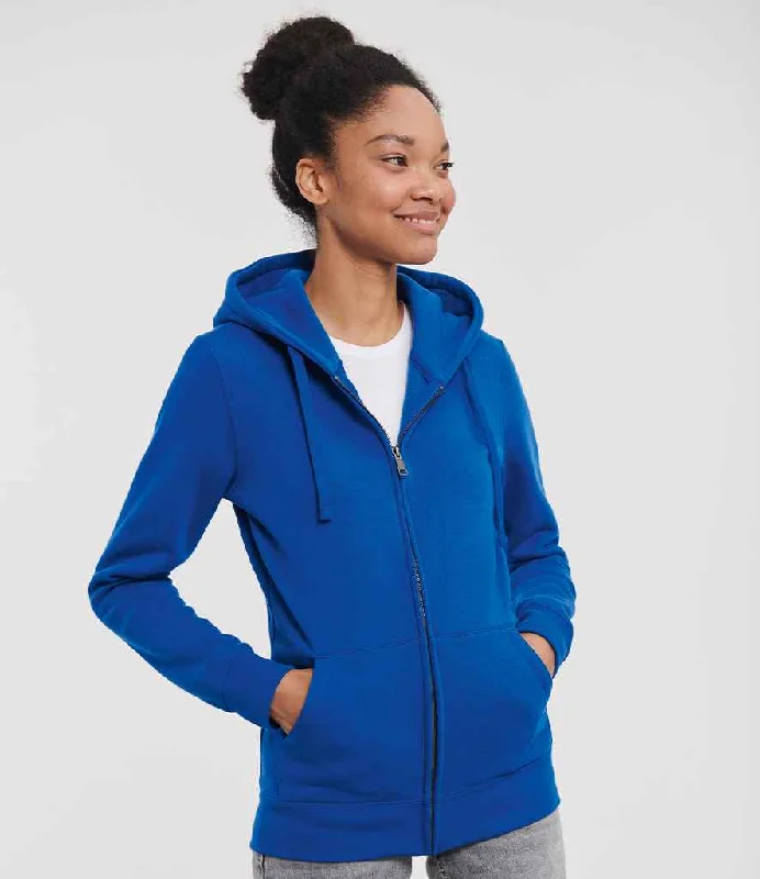 Russell Ladies Authentic Zip Hooded Sweatshirt | Bright Royal