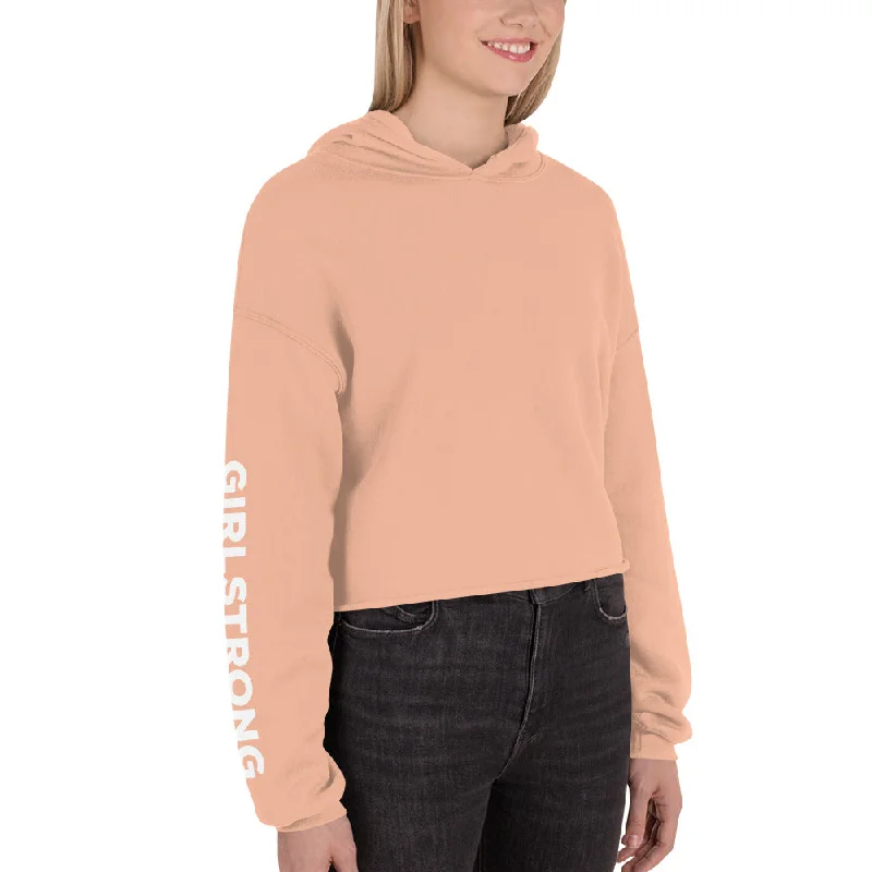 EVERYDAY FLEECE, COZY CHIC CROPPED HOODIE GEORGIA PEACH