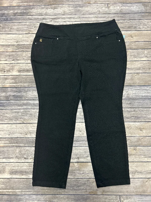 Jeans Jeggings By Belle By Kim Gravel In Black, Size: 20