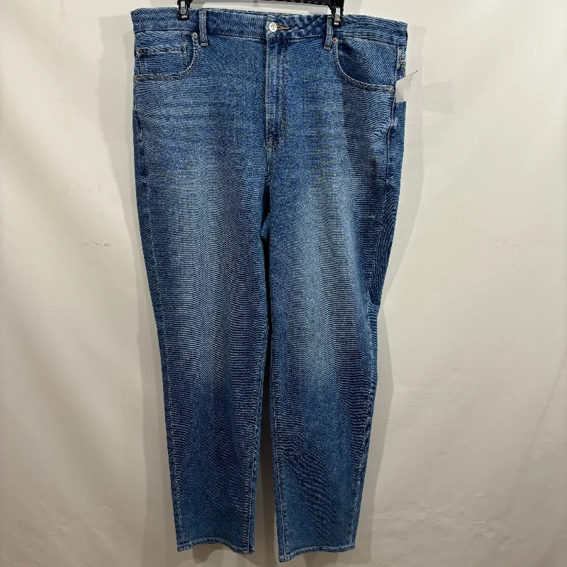 Jeans Skinny By American Eagle In Blue Denim, Size: 18