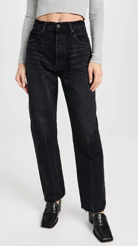 Murrieta Wide Straight Jean In Black