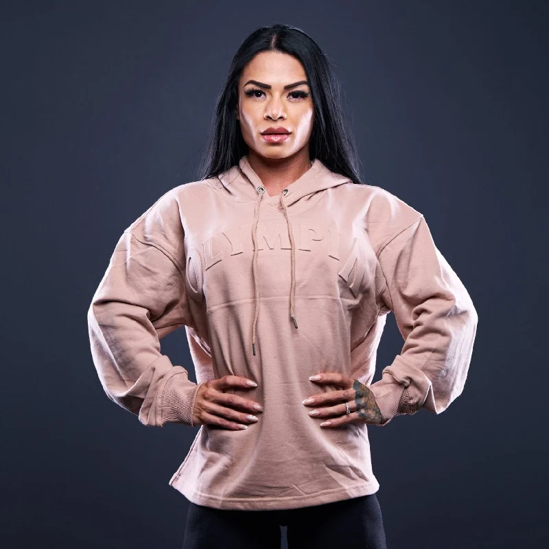 Olympia Women's OS Embossed Pullover Tan