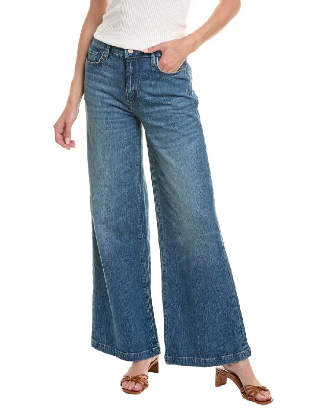 Triarchy Ms. Fonda Medium Indigo High-Rise Wide Leg Jean