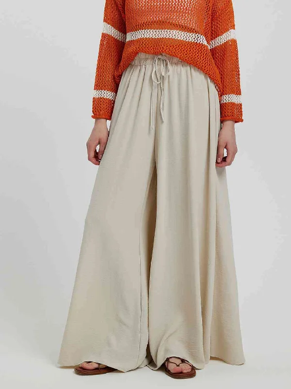 Drawstring Wide Leg Pants