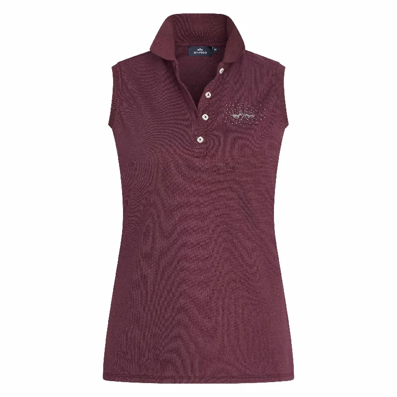 HV Polo Classic Sleeveless Shirt Dark Berry