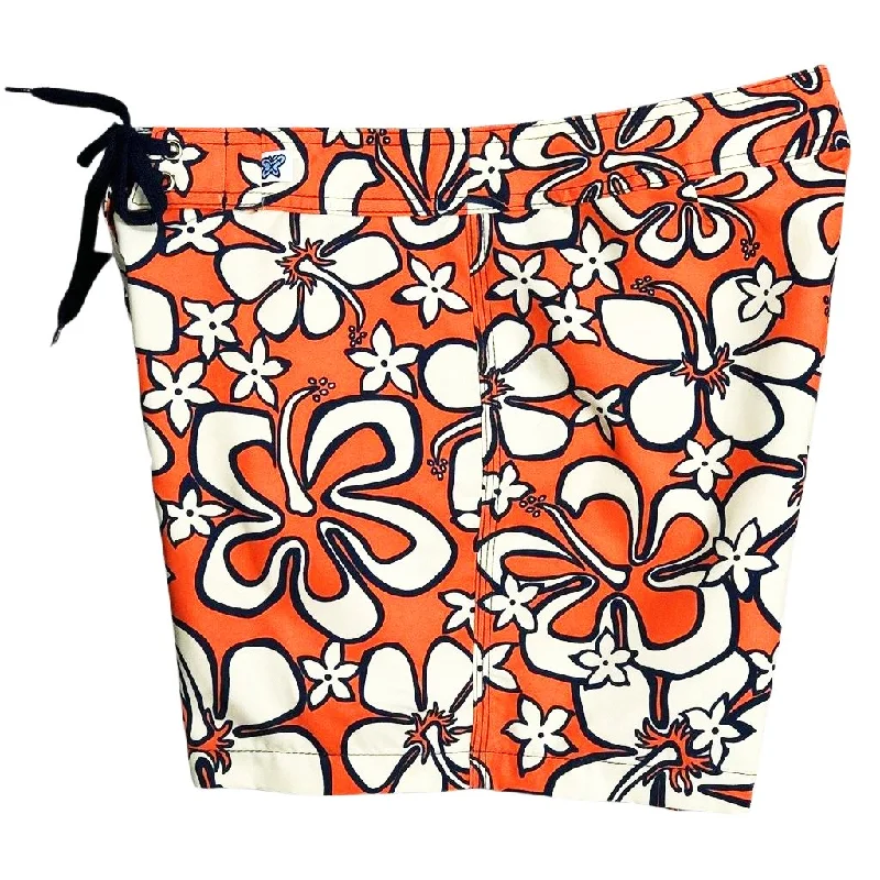 "Orange Crush" Board Shorts - Regular Rise / 5" Inseam