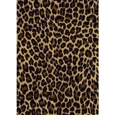 "Wild Weekend" Cheetah Mens (6.5" Inseam / 19" Outseam) Swim Trunks (Brown)